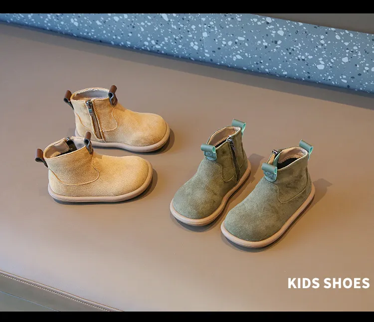 Herbst Winter Baby Jungen Mädchen Oxford Wildleder Kinder Casual Kidsnest Outdoor Anti-rutsch Kleinkind Schuhe Plüsch_voghion.com
