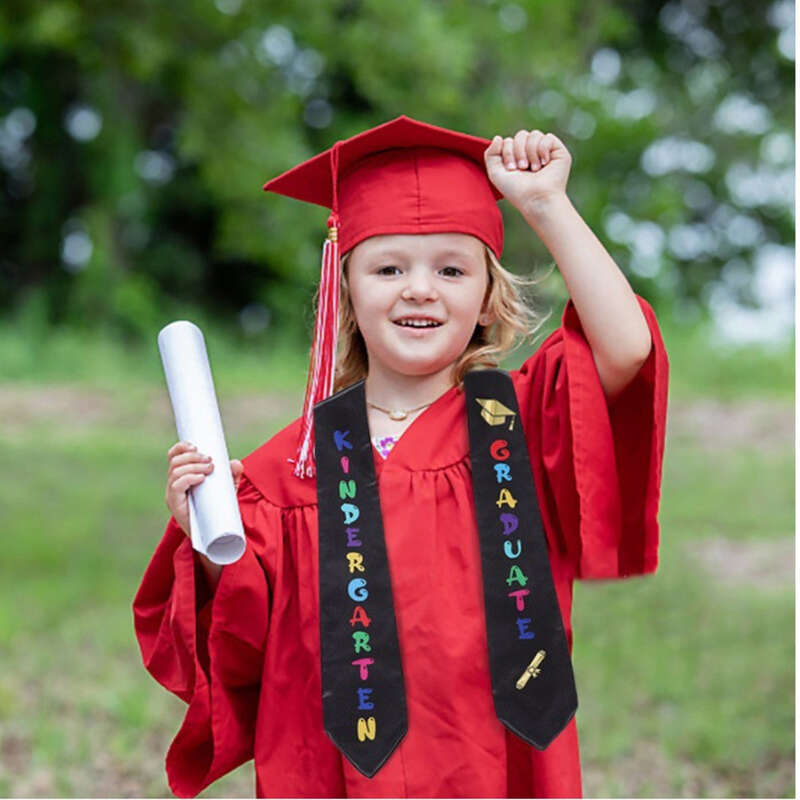 Cerimonia di laurea per bambini Spalla d'onore Premio per scuola materna Asilo, Cinghia cerimoniale, Doppio strato di seta_voghion.com
