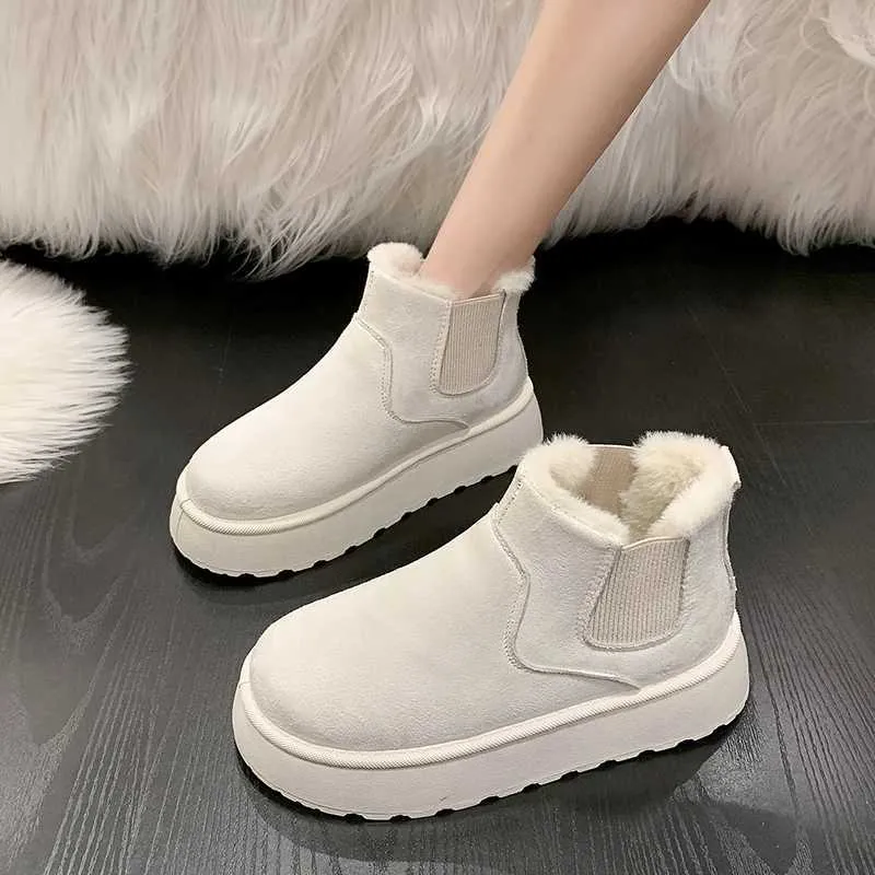 Neue Winter-Schneestiefel aus verdicktem Plüsch, warm, einfach und vielseitig, bequeme Baumwollschuhe M241005_voghion.com