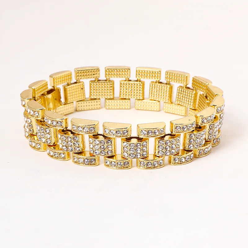 16MM Prong Link Chain Hip Hop Men iced out paris chain Rhinestone Paved Miami Rhombus Cuban Necklace_voghion.com