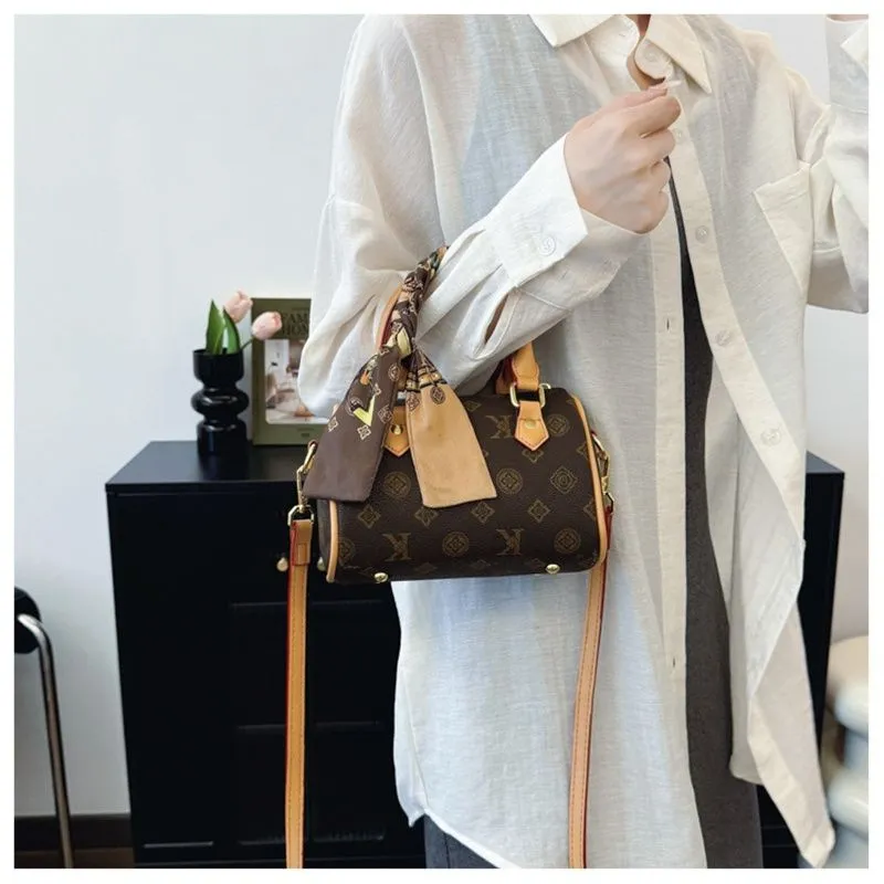 Designer Free Shipping 2025 New Fashionable Temperament Boston High-end Printed Shoulder Crossbody Bag For Womens_voghion.com