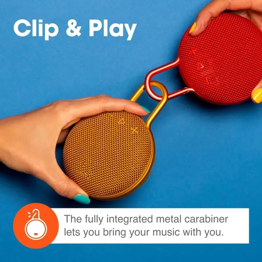 Durable Portable Bluetooth Speaker Waterproof Wireless Mini Loudspeaker Clip 3 Outdoors Speaker- Up To 10 Hours Of_voghion.com