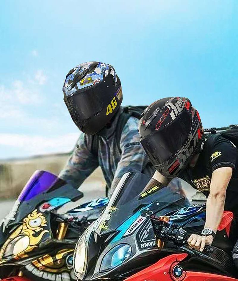 Casco integrale universale per auto elettrica premium transfrontaliera da uomo e da donna, estivo, quattro stagioni_voghion.com