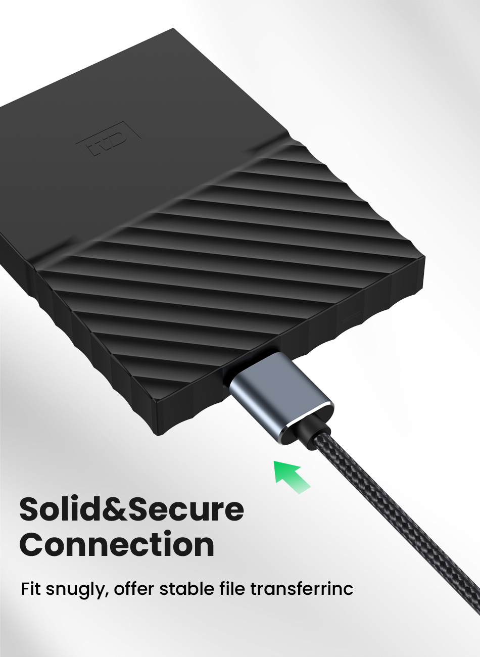 USB C to Micro B Cable USB 3.0 Type C 5Gbps Data Connector Adapter For Hard Drive Smartphone PC Type C Charger Camera Disk Cord_voghion.com