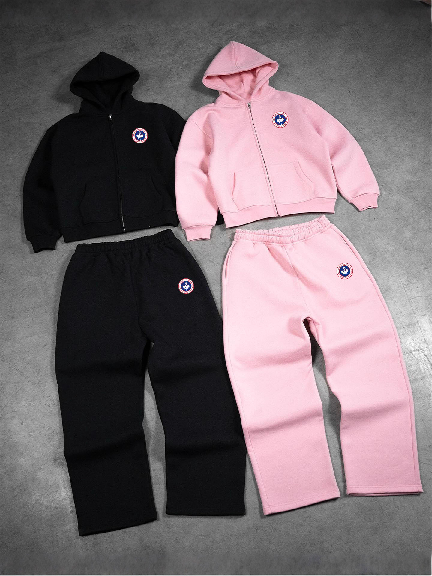 Unisex Winter Fleece Hooded Jacket, Thick Polyester Zip-Up Coat For Men & Women, Warm Windproof Outerwear In Gray/Black/Red/Green