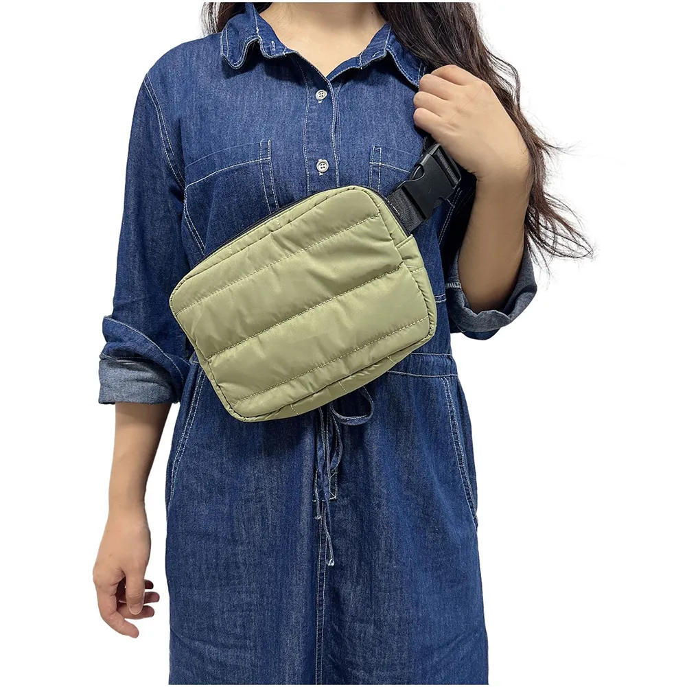 Women Fanny Pack Large Capacity Fashion Waist Solid Color Shoulder Adjustable Strap Lightweight Stylish Satchel Bag_voghion.com
