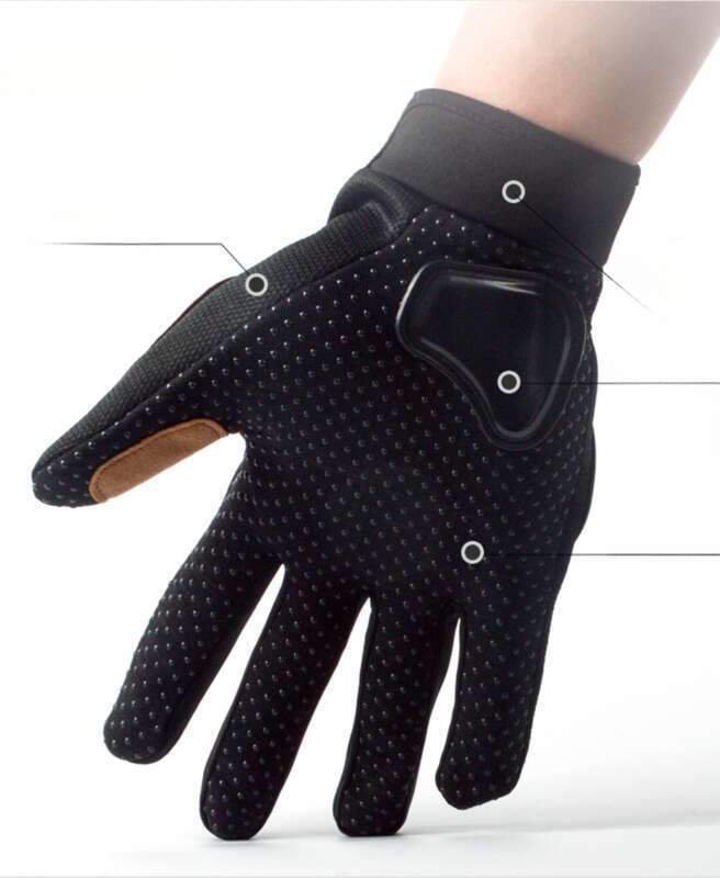 Luvas antiderrapantes para motociclistas, para homens e mulheres, para corrida de outono e verão, quatro estações, na moda_voghion.com