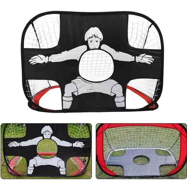 Pop-Up Foldable Football Goal – Nylon Mini Net For Adults & Youth, Outdoor Sports-Perfect Christmas Gift_voghion.com