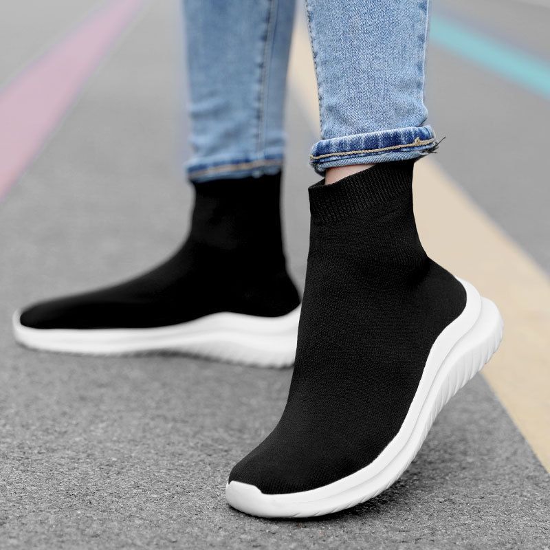 Calzini leggeri in maglia di grandi dimensioni per coppie, scarpe sportive in rete traspirante, alla moda e alla moda per uomo e donna_voghion.com