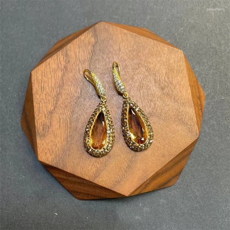 Collana Orecchini Set Sudan Pietra Turca Gioielli che cambiano colore Strass Forma a goccia Zultanite Cristallo 3 pezzi_voghion.com