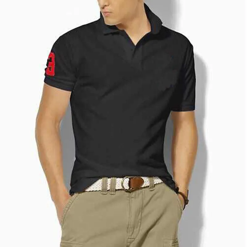 Hombre Big Pony brand High Quality Polo Top Men Short Sleeve Casual Embroidery Homme male polo shirt Mascuo lapel tee_voghion.com