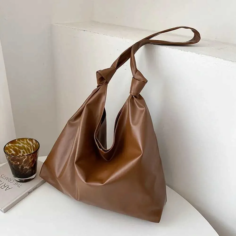 Women Large Capacity Shoulder Bags Female s PU Leather Handbag Simple Shopping Ba241217_voghion.com