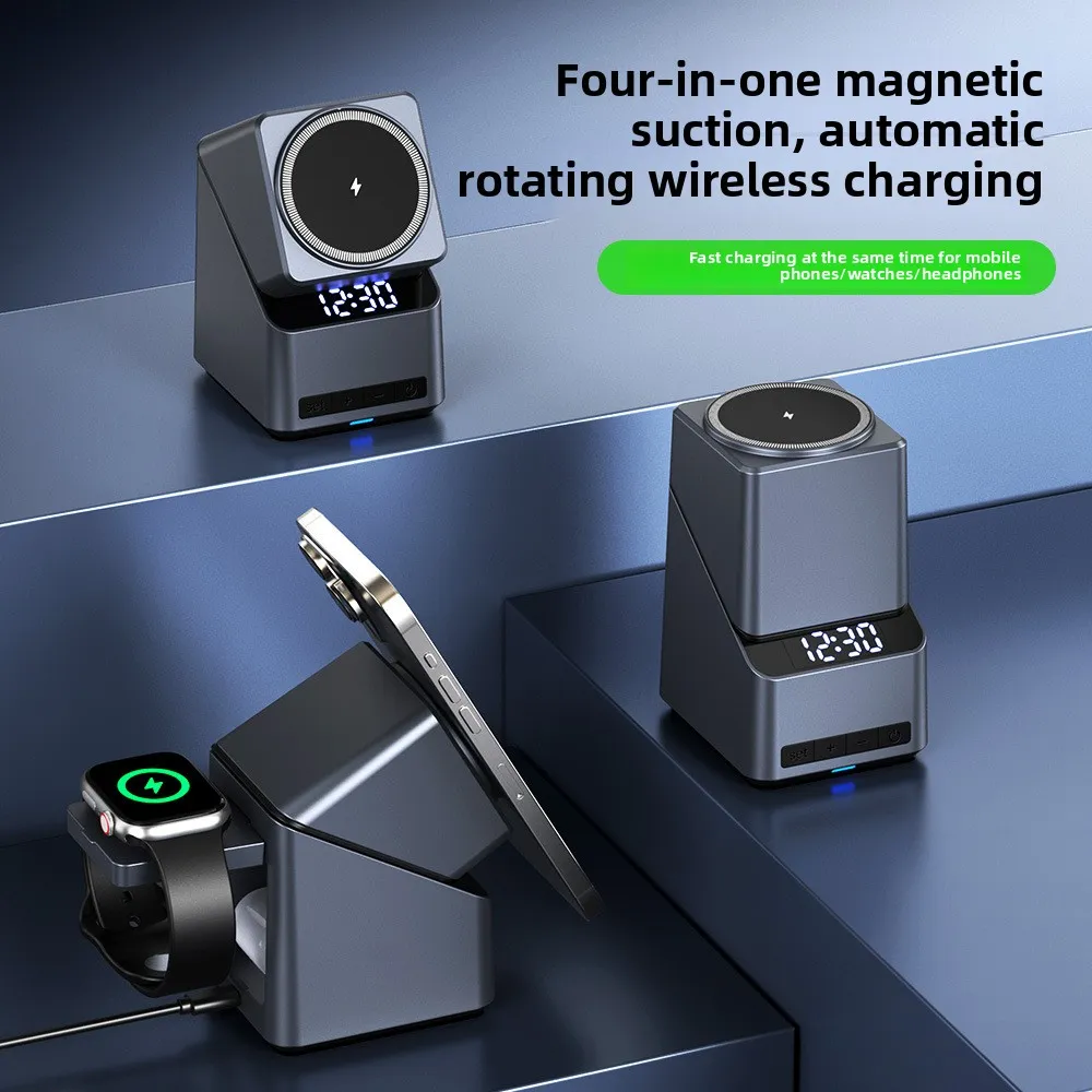 Cross-border Private Mold Four-in-one Rotating Magnetic Wireless Desktop Bracket Is Suitable For Fashion 1615 Mobile Phone_voghion.com