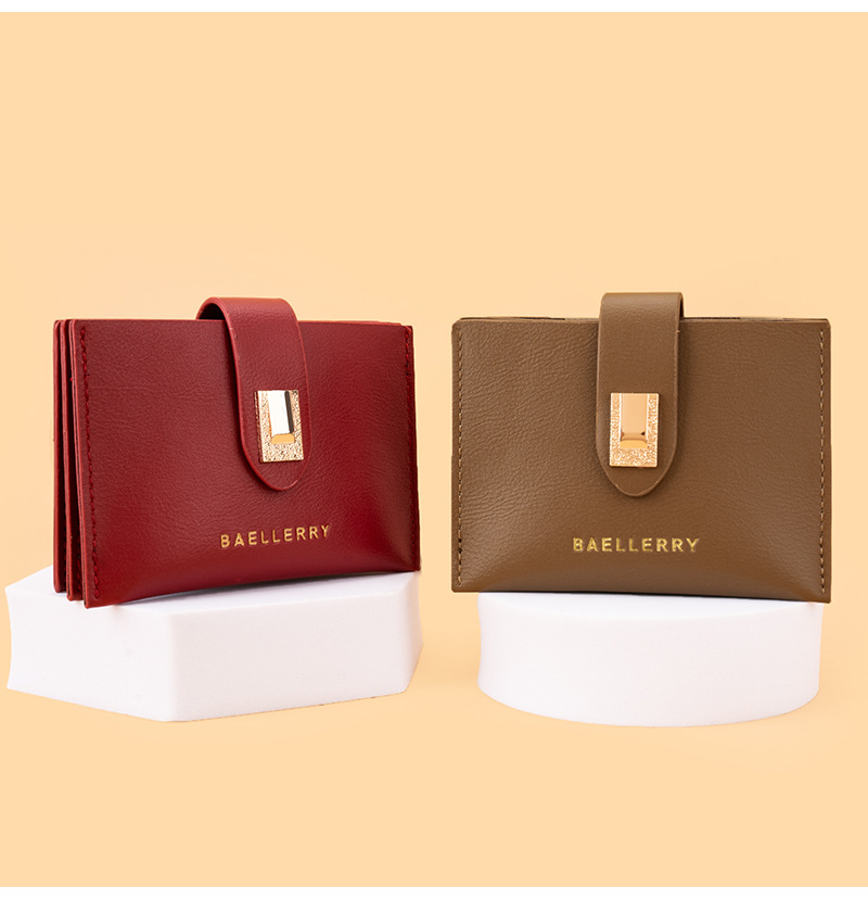 Baellerry new ladies card holder Korean style fashion buckle coin purse versatile light and compact wallet wholesale_voghion.com