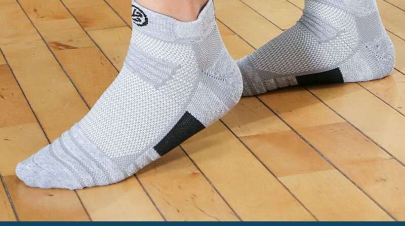 Elite Basketball Men's Thick Short Towel Bottom, Odor Proof, Quick Drying Running Socks, Outdoor Sports Socks With_voghion.com