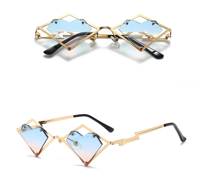 Óculos de sol sem aro de coração, armações de metal da moda, mulheres, homens, steampunk, óculos de sol de marca, feminino, gradiente, hip hop, óculos de sol, óculos UV400_voghion.com