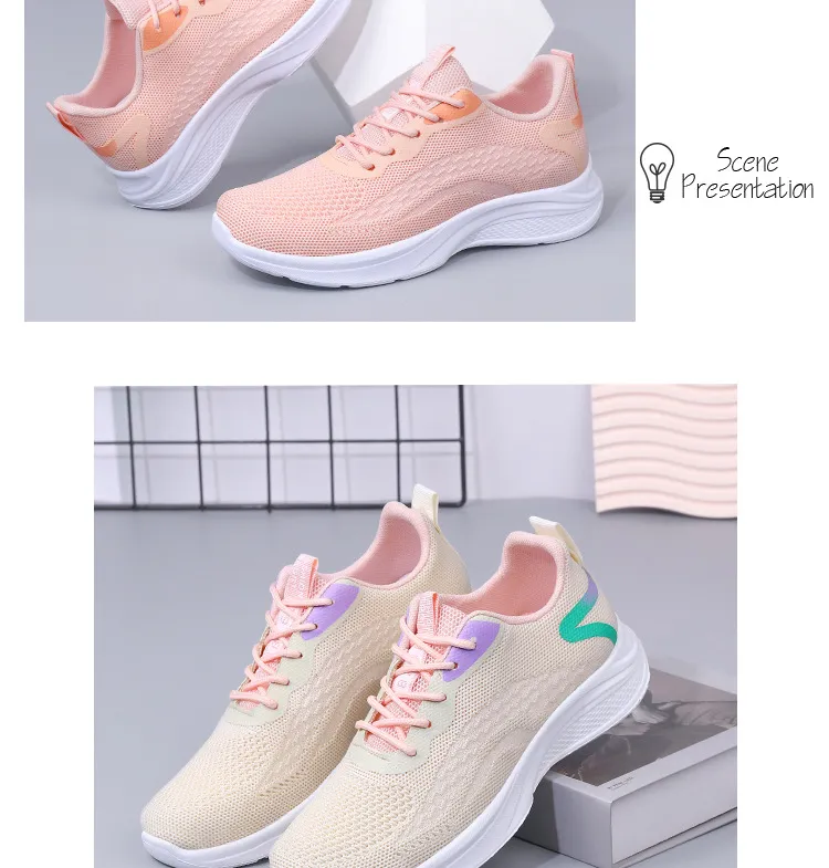 Comfortable Breathable Mesh Running Shoes For Women Lightweight_voghion.com
