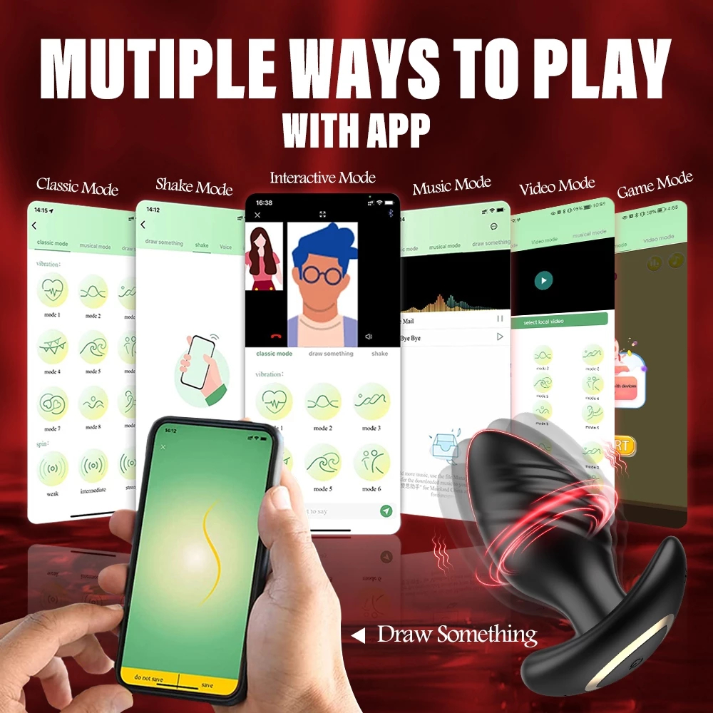 Vibratori anali a 360° per uomini, giocattoli sessuali per donne, telecomando, plug anale per adulti_voghion.com