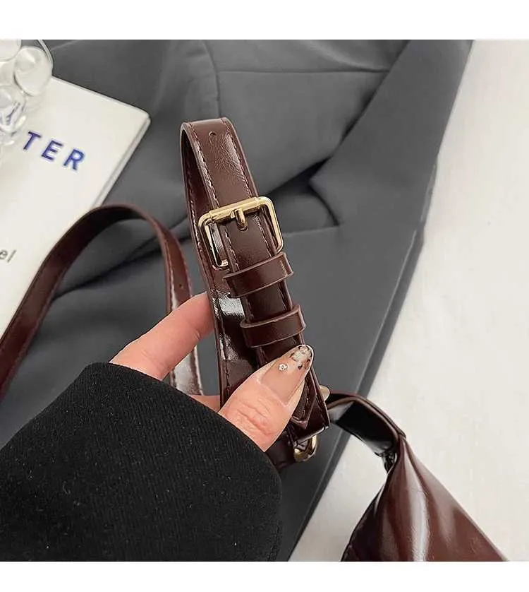 Damen Pu s Solid Glossy Leder Messenger Schultertasche Weibliche Große Kapazität Casual Pendler Umhängetasche_voghion.com
