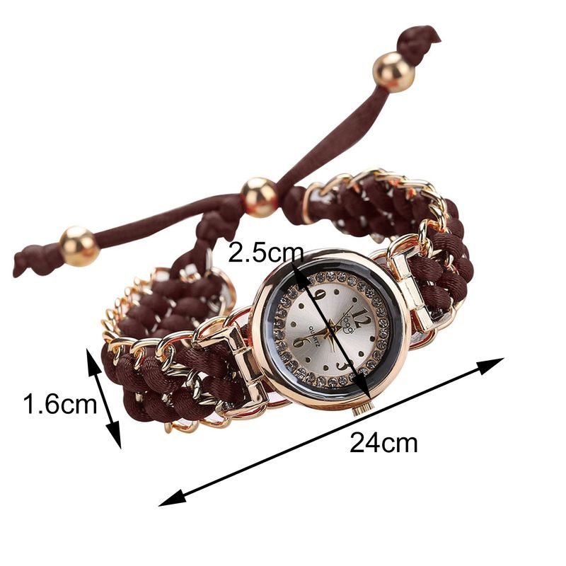 Yamaler Chronomat Elegant Design Easy to Read 10 Colors Women's Quartz Watch for Travel_voghion.com