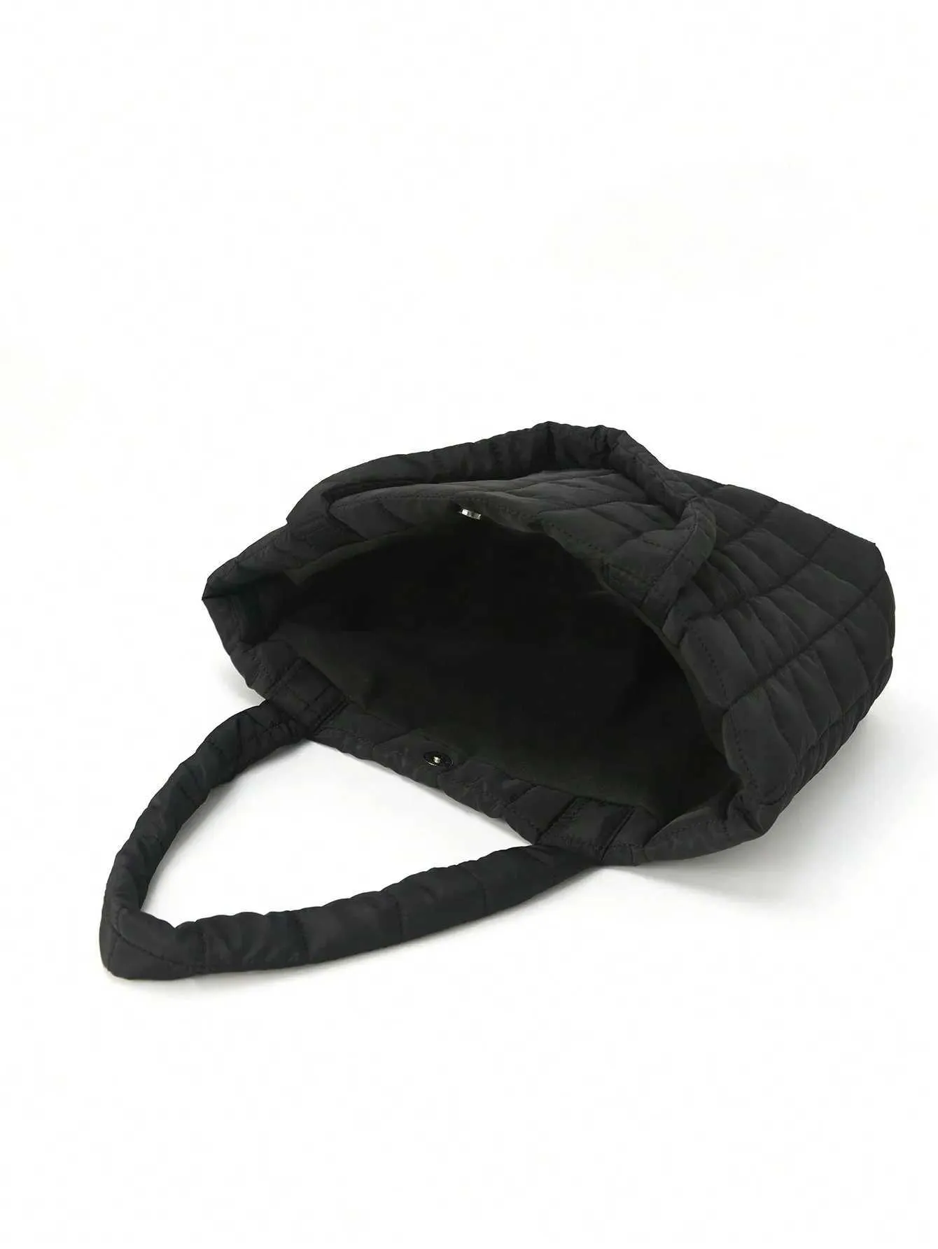 1 piece of minimalist bedding fluffy handbag large capacity cross body fashionable padded shoe bag Y241026_voghion.com