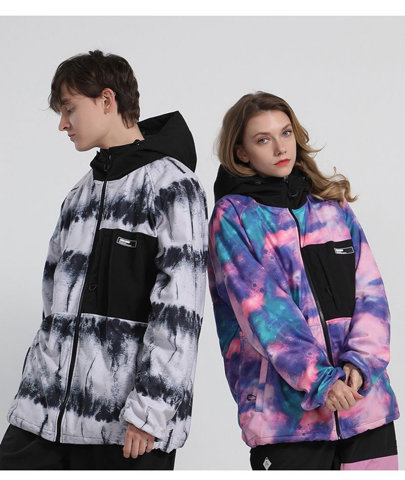 Snowsuit woman thickened warm double board with new star snowboard hoodie man_voghion.com