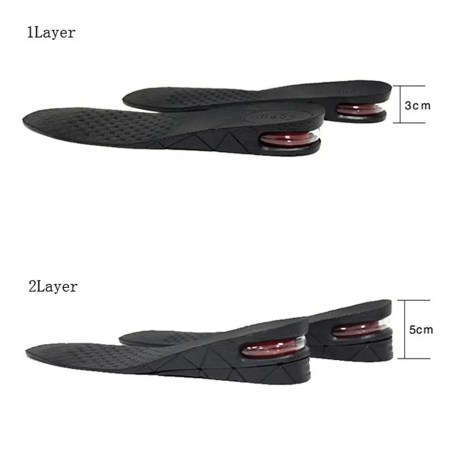 Dropshipping 3-9cm Increase Insole Cushion Height Lift Adjustable Cut Shoe Heel Insert Taller ShockArch Support_voghion.com