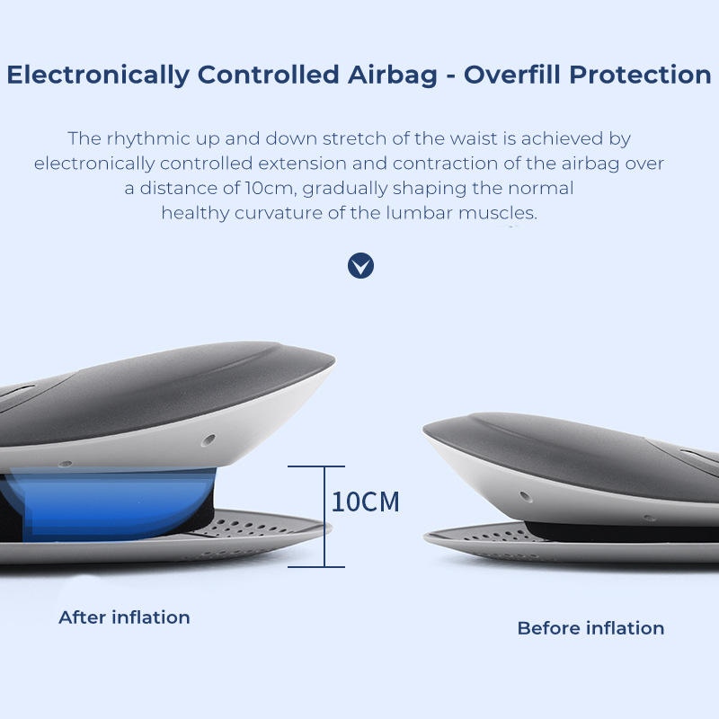 Elektriline veojõuga vöömasseerija Täispuhutav selja asendi korrigeerija kuumad kompressid valuvaigisti nimmepiirkonna lülisamba kandur_voghion.com