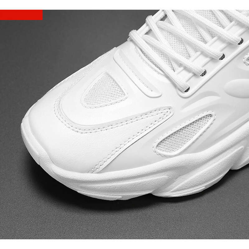 Men's Breathable Mesh Running Shoes Trendy Thick Sole Casual Shoes_voghion.com