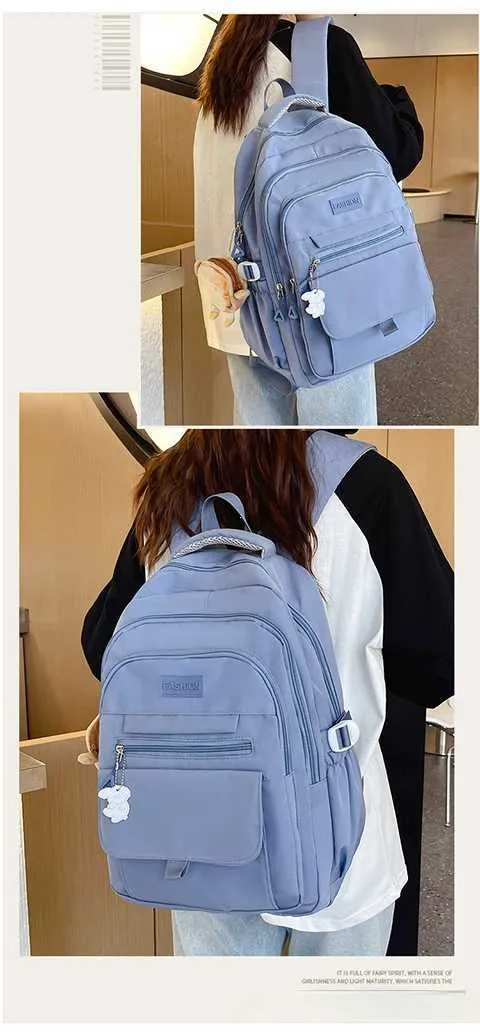 Women Boys School Backpack for Teenage Youth Girls Kawaii Student Kids Rucksack Laptop Books Bag Bolsas_voghion.com