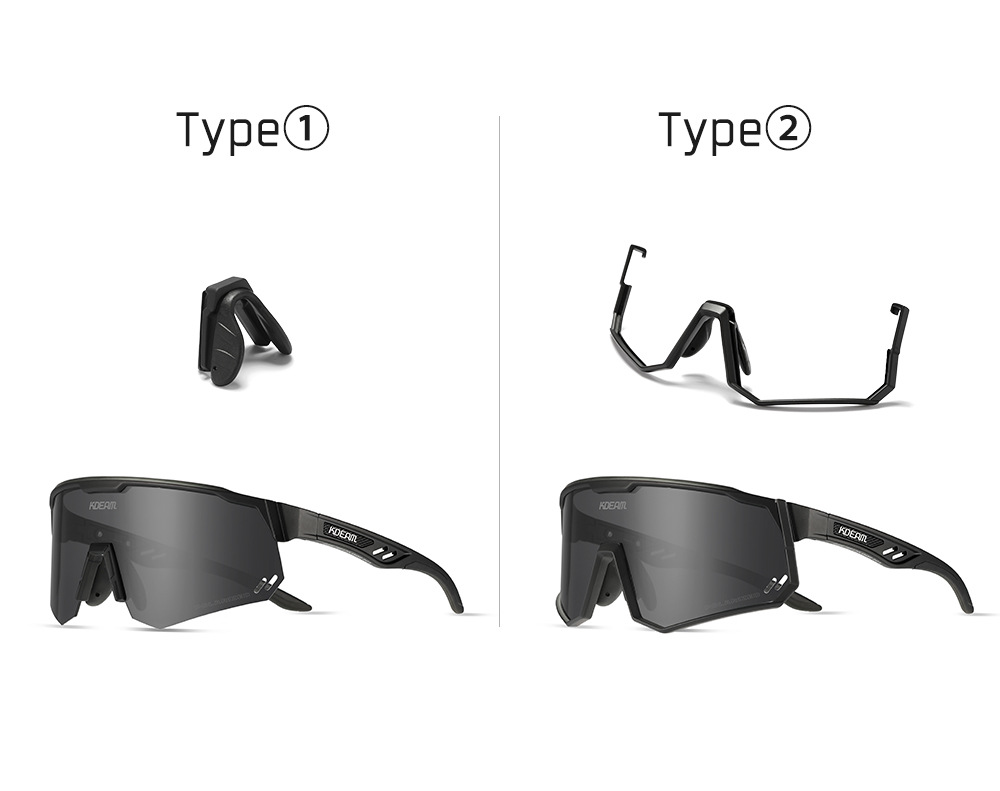 2023 Nieuwe Europese en Amerikaanse KDEAM Eendelige zonnebril Gepolariseerde Outdoor Fietsbril TR90 Sportbril 0722_voghion.com