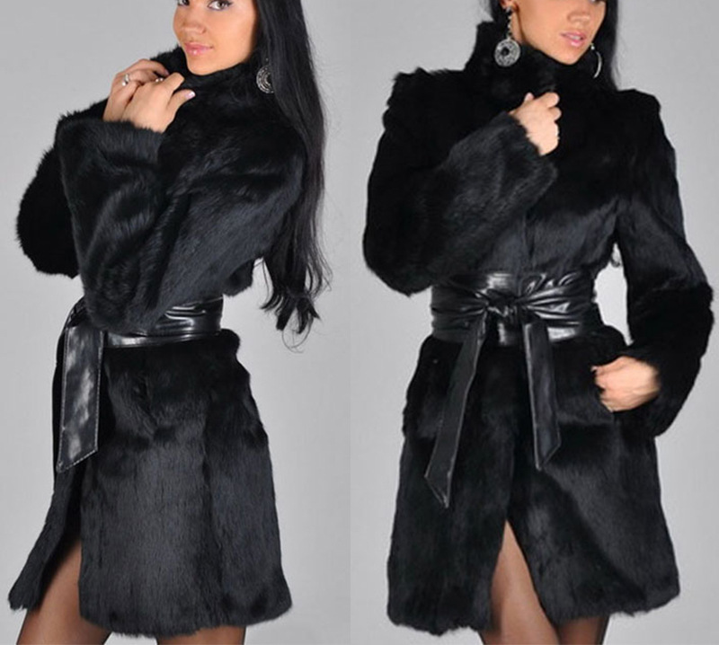 Vêtements pour femmes automne et hiver manteau de fourrure de vison pour femmes manteau de fourrure fourrure moyenne et longue prix spécial