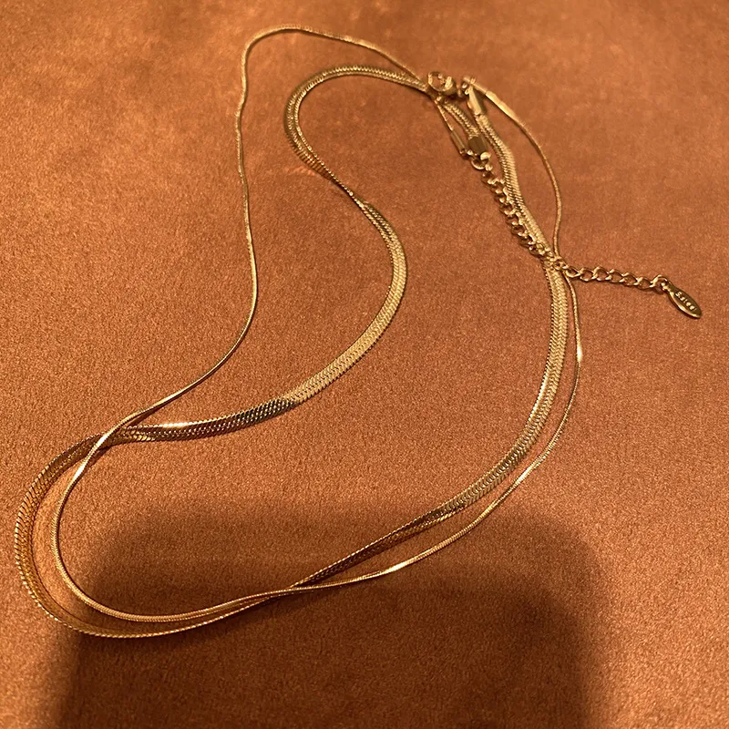 Chains Classical Multilayer Necklace Woman Party Gift Fashion Jewelry_voghion.com