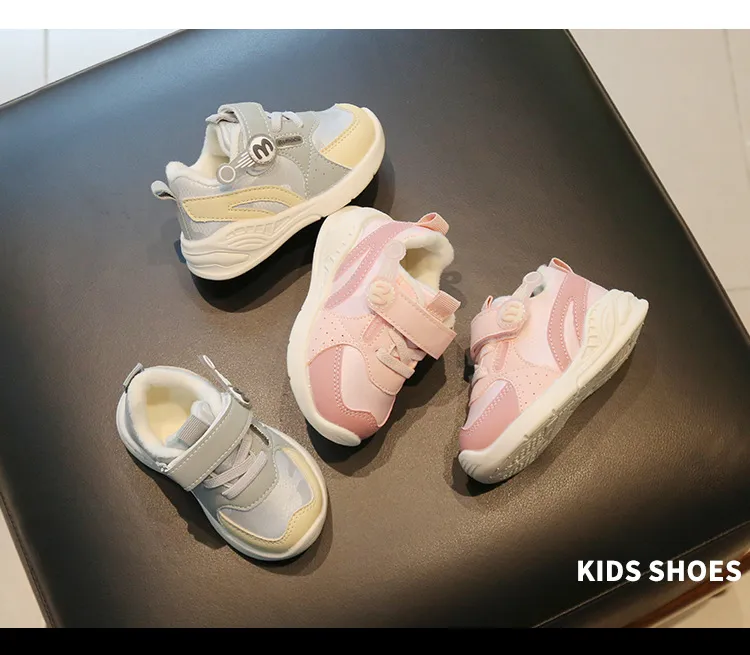 Baskets pour tout-petits, pour bébés, marche en plein air, course à pied, mignonnes, chaussures d'hiver à semelle souple, antidérapantes, pour enfants, garçons et filles_voghion.com