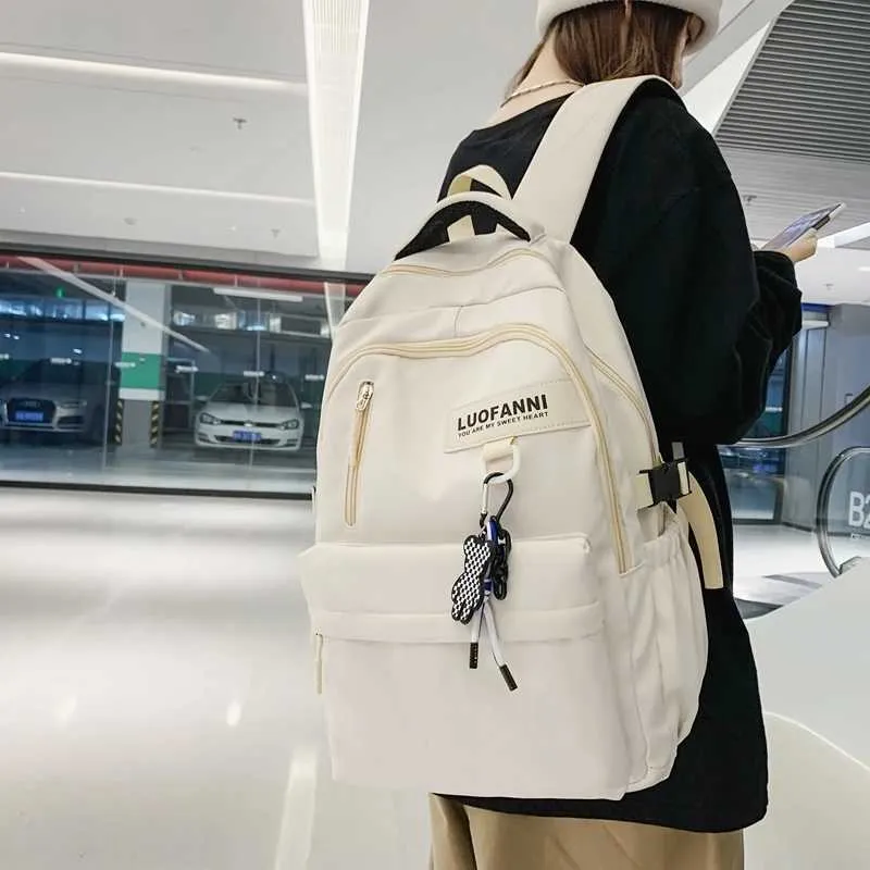 Sac à dos étanche de grande capacité pour hommes et femmes, sac d'école Cool pour fille et garçon, ordinateur portable pour étudiant, mode voyage féminin_voghion.com