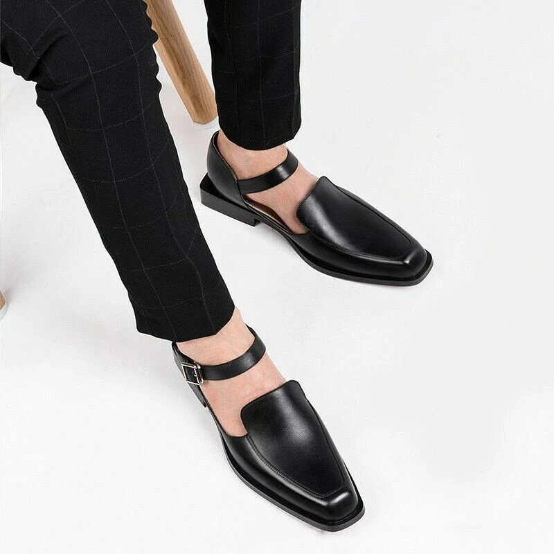Chaussures décontractées pour homme avec boucle bout rond_voghion.com