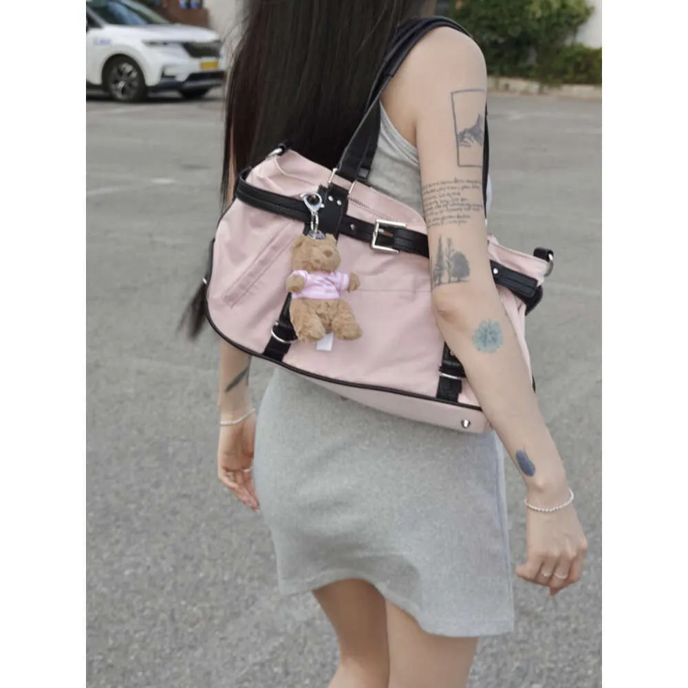 Korejski nišni dizajn Ins Blogger Isti slatki i cool stil Remen Tote Ležerna najlonska platnena torba za rame_voghion.com