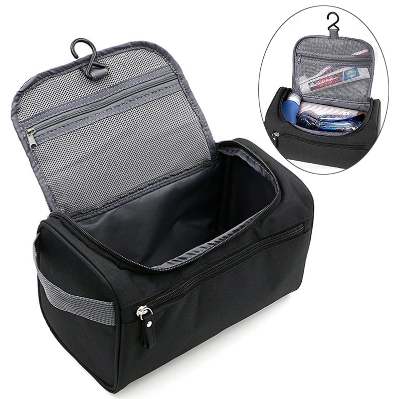 Bolsa de cosméticos de viaje colgante para mujer, caja de maquillaje, organizador, neceser, estuche de almacenamiento para baño, bolsa de afeitar para hombres