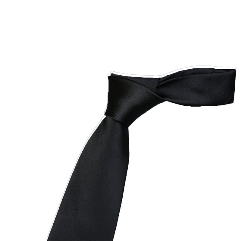 Högdensitetsvävd polyester Silke Solid Colo 8 cm Tie Fo Herr Business Monochome Vanligt Enkel Casual Tend Fomal_voghion.com