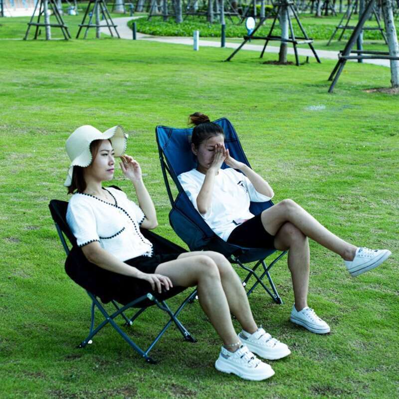 Get The Outdoo Folding Moon Chair, Enjoy Picnic Camping, Ultra Light Assisted Painting, And Relax During Lunch Time_voghion.com