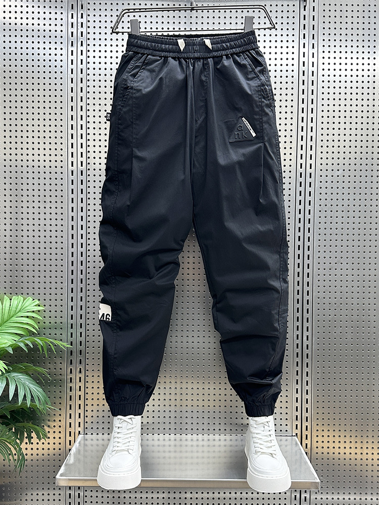 Men's clothing Handsome pants for men, new summer styles, brand, cuffed overalls, versatile, handsome, slim-fitting, 9-point casual pants for men_voghion.com
