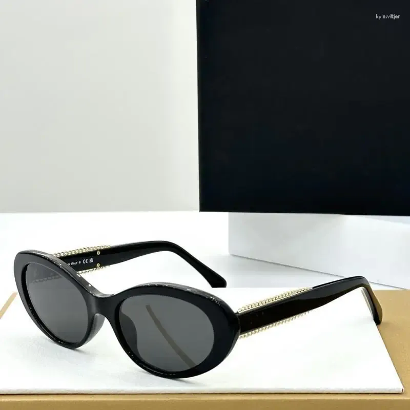 Sonnenbrillen verkaufen 2024 Oval Cat Eye für Frauen Retro Ästhetische Mode Mädchen Gafas Marke Designer Shades Sonnenbrille UV400_voghion.com