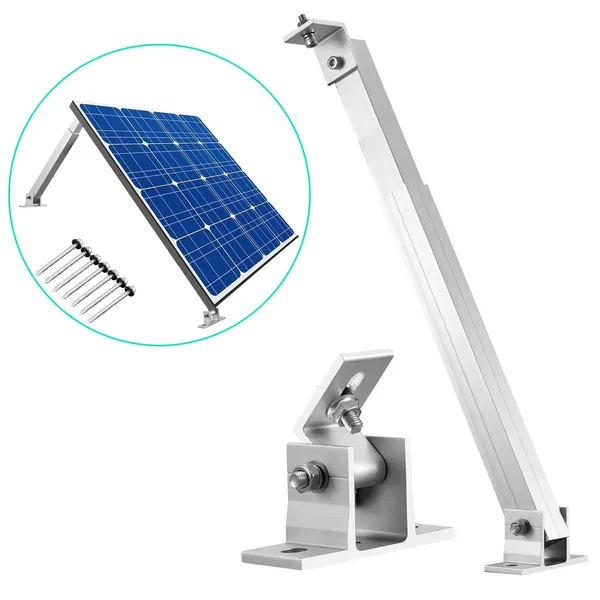 Solar Foot Bracket Set Adjustable Photovoltaic Panel Mount_voghion.com