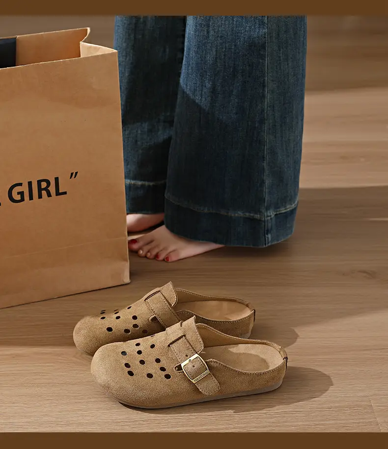 Stylish Women's Half Tray Sandals Breathable Summer Slippers_voghion.com