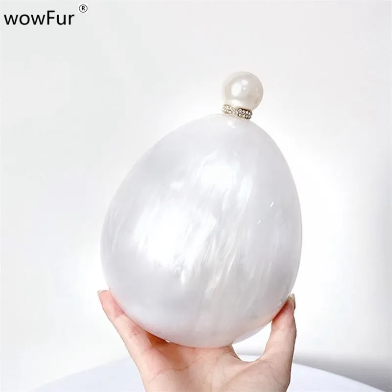 Perlweiß Marmor Oval Acryl Box Clutches Geldbörse Abendtaschen Hochzeit Rhie Handtaschen Braut PVC Weibliche Mini Geldbörsen Tasche_voghion.com