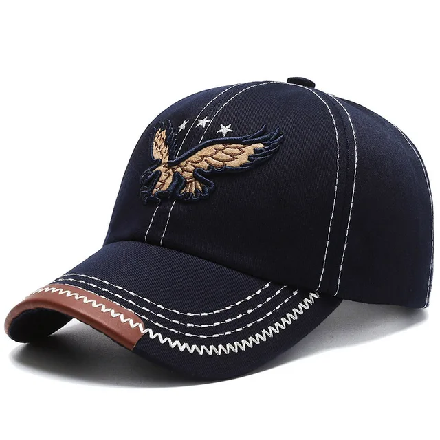 Hot Sale Hoeden Heren En Dames Vier Seizoenen Schaduw Baseball Cap Eagle Borduurwerk Koreaanse Versie Trendy Casual Koppel Zonnebrandcrème Zon_voghion.com