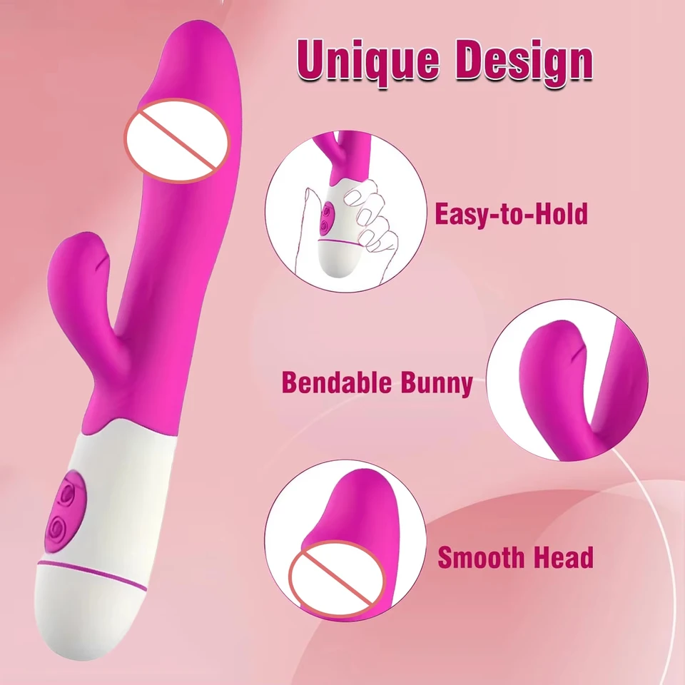 Powerful Rabbit Vibrator For Women G-spot And Clitoris Stimulator_voghion.com