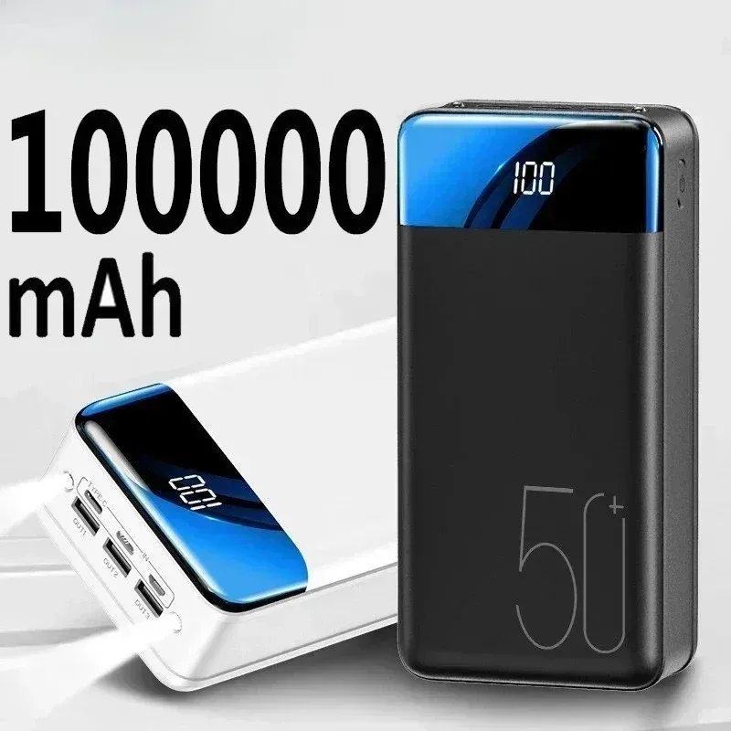 200000mAh Power Bank kaasaskantav kiirlaadimine PowerBank 3 USB PoverBank väline akulaadija mobiiltelefonidele_voghion.com