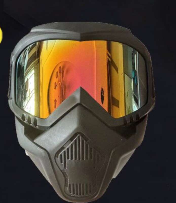 【3735 People's Collection】 Afneembaar stofdicht gezichtsmasker voor rijden, offroad-motorbril, verdikt_voghion.com