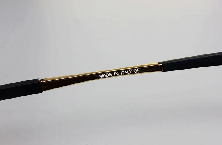 New Design Rimless Glasses Wide Spectacle Men Square Eyeglasses Frames 0349 Titanium Glasses Prescription Lens Optical_voghion.com